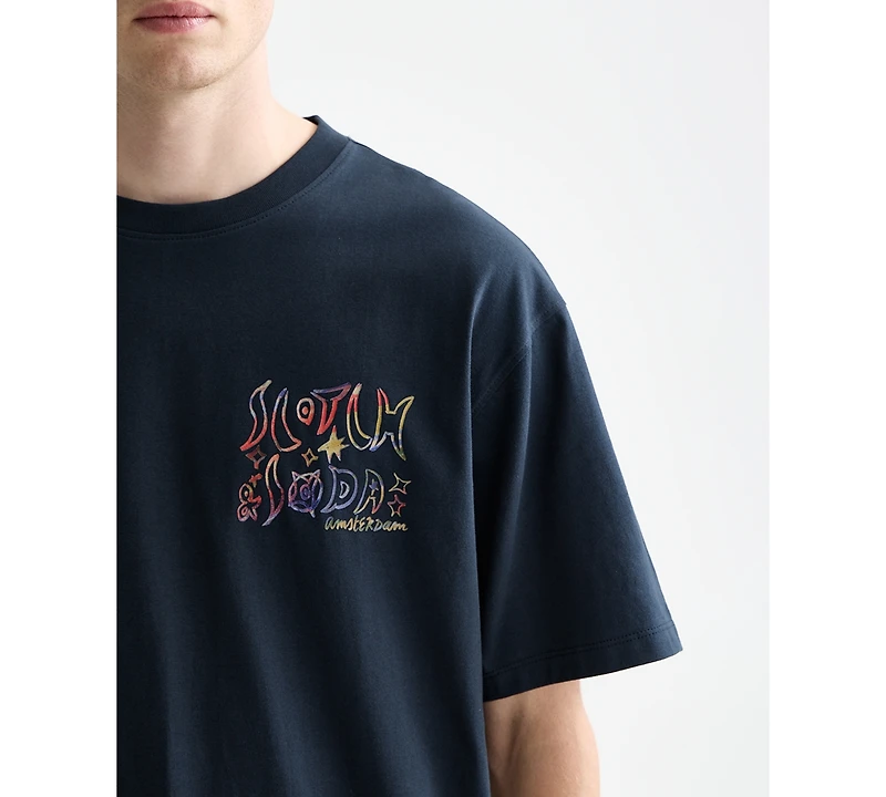 Scotch & Soda Men's Front and Back Artwork Short-Sleeve T-Shirt