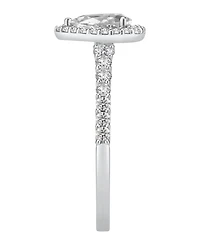 Gia Certified Diamonds Diamond Pear Halo Engagement Ring (1 ct. t.w.) in 14k White Gold