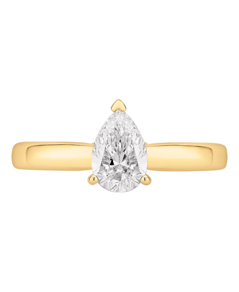 Gia Certified Diamonds Diamond Pear Engagement Ring (1 ct. t.w.) in 14k Yellow Gold