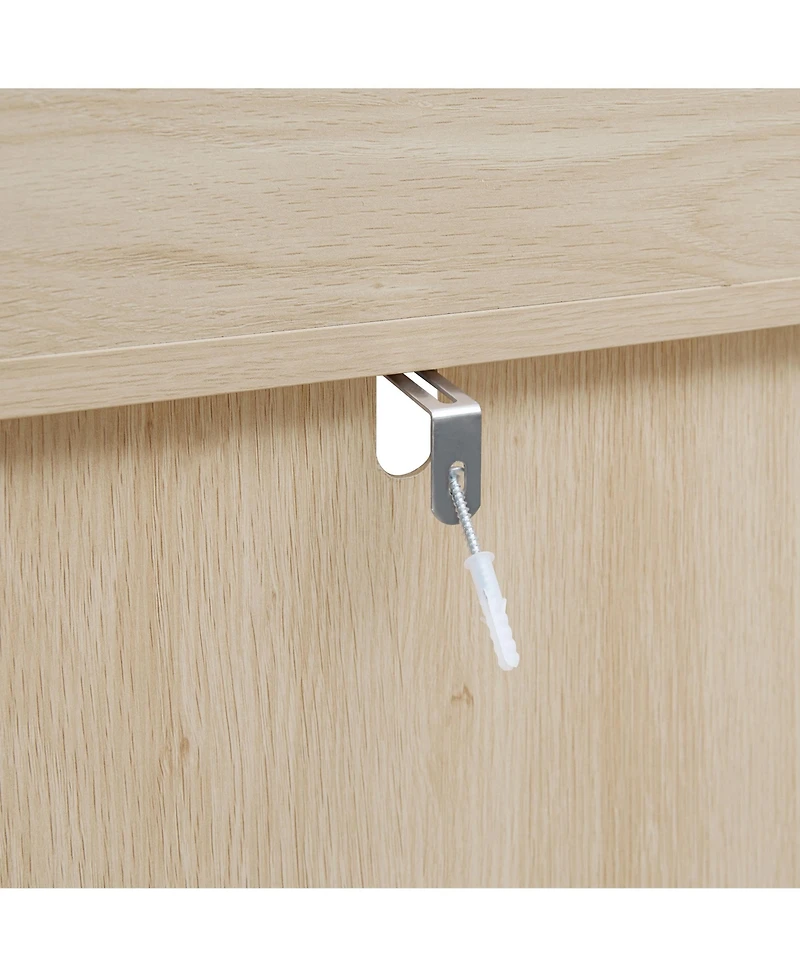 Casainc Arched Kitchen Pantry with Adjustable Shelves, Multi-Purpose Storage Cabinet for Kitchen and Dining Areas