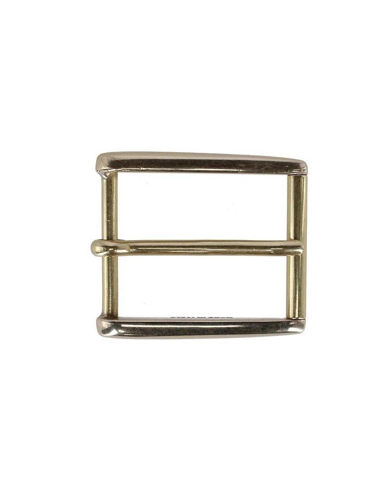 Trafalgar Men's 35mm Rectangular Classic Solid Brass Roller Harness Belt Buckle