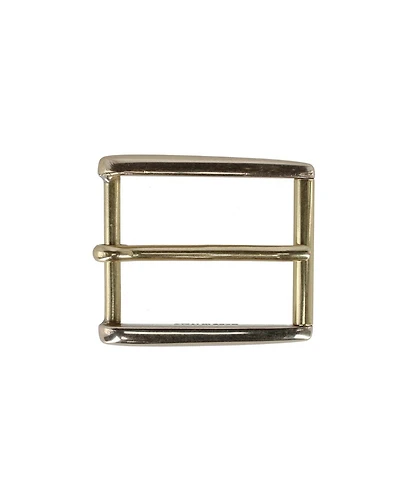 Trafalgar Men's 35mm Rectangular Classic Solid Brass Roller Harness Belt Buckle