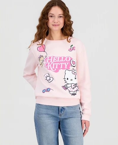 Love Tribe Juniors' Hello Kitty Crewneck Sweatshirt