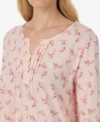 Lauren Ralph Women's Ruffle Sleeve Button Neck Gown