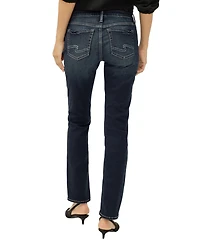 Silver Jeans Co. Women's Elyse Mid Rise Comfort Fit Straight