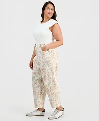 And Now This Trendy Plus High-Rise Floral-Print Jeans, Macy's Exclusive
