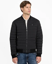 Guess Men's Quilted Reversible Long-Sleeve Jacket
