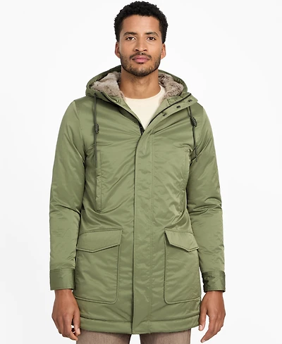 Guess Men's Hooded Parka Long-Sleeve Jacket