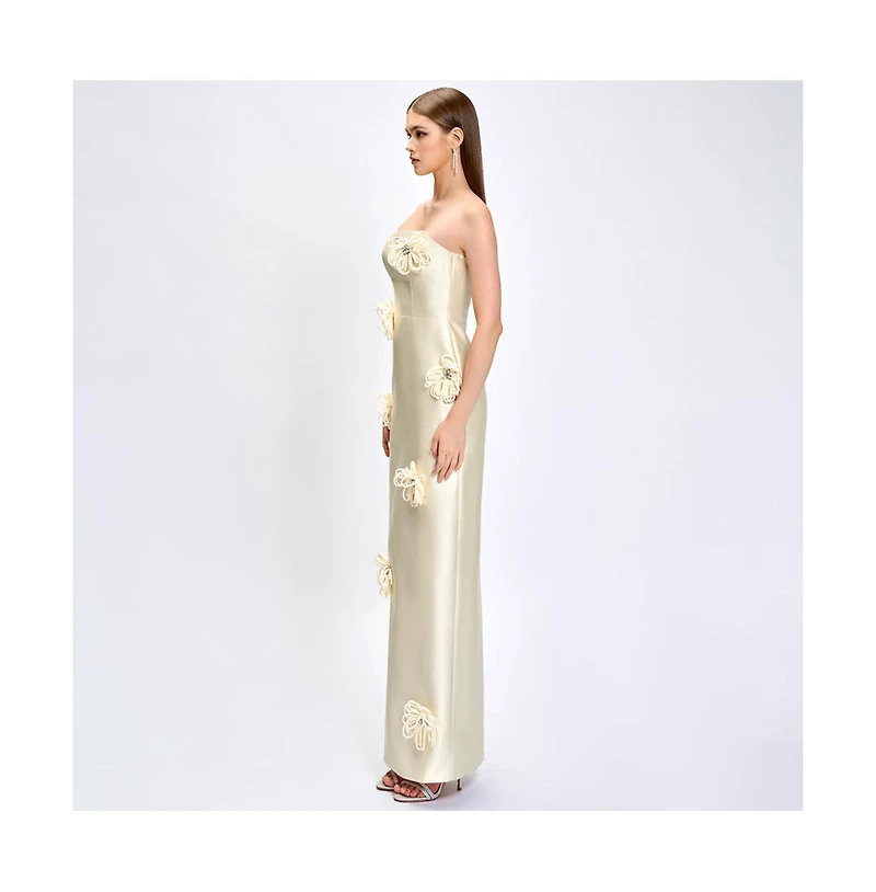 Bariano Women's Kezia 3D Floral Maxi