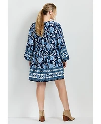 Avenue Women's Livvy Boho Border Print Mini Dress