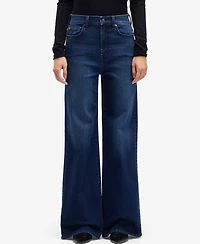 7 For All Mankind Women's Ultra High-Rise Wide Leg Jeans