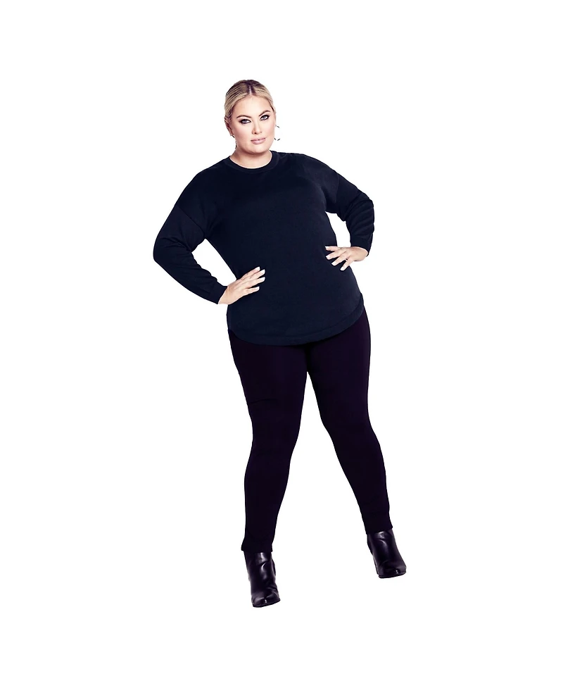 Avenue Women's Tully Curved Hem Sweater