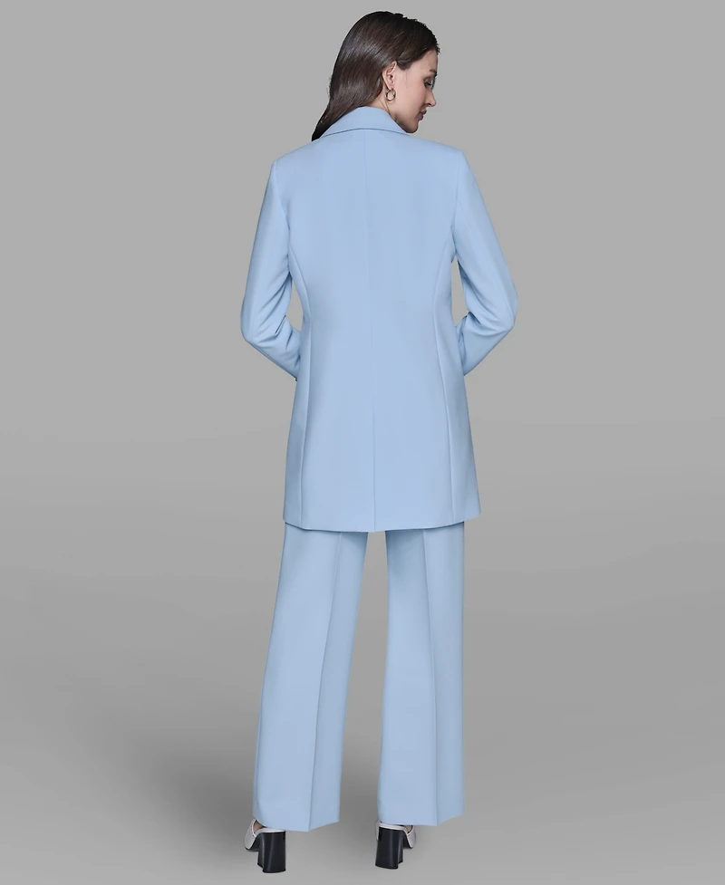 Karl Lagerfeld Paris Women's Long One-Button Blazer Jacket