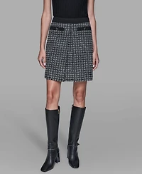 Karl Lagerfeld Paris Women's Tweed Mini Skirt