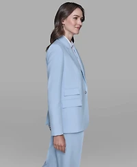 Karl Lagerfeld Paris Women's Single Breasted Three Pocket Blazer Jacket