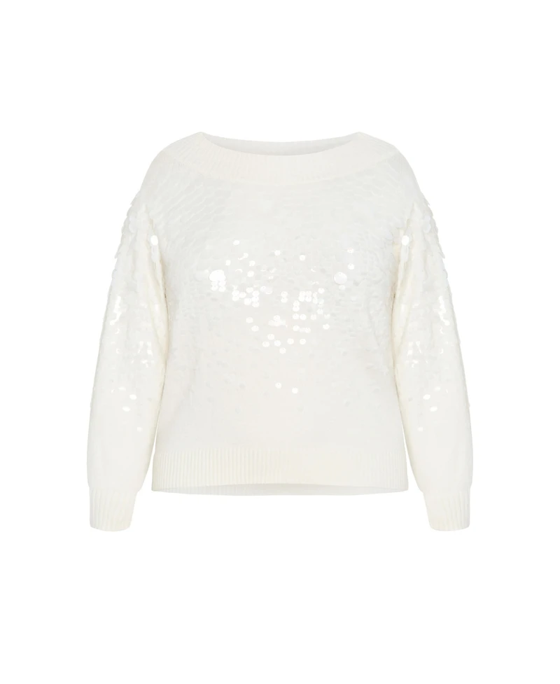 City Chic Plus Braylin Sequin Jumper
