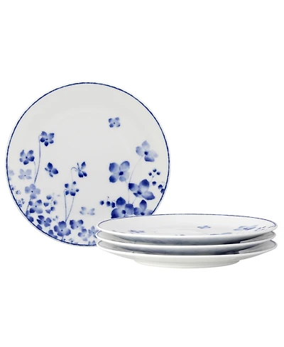 Noritake Bloomington Road Bread and Butter Appetizer Plates, Set of 4