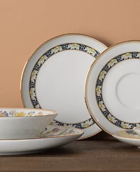 Noritake Tusker Garden Bread and Butter Appetizer Plates, Set of 4