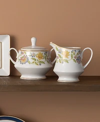 Noritake Tusker Garden 2-Pc. Sugar Bowl and Creamer Set