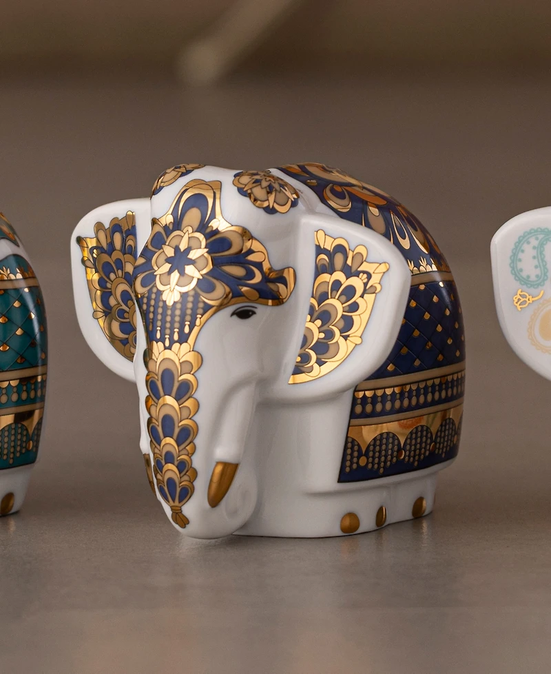 Noritake Bejeweled Gold-Tone Accents Elephant Figurine