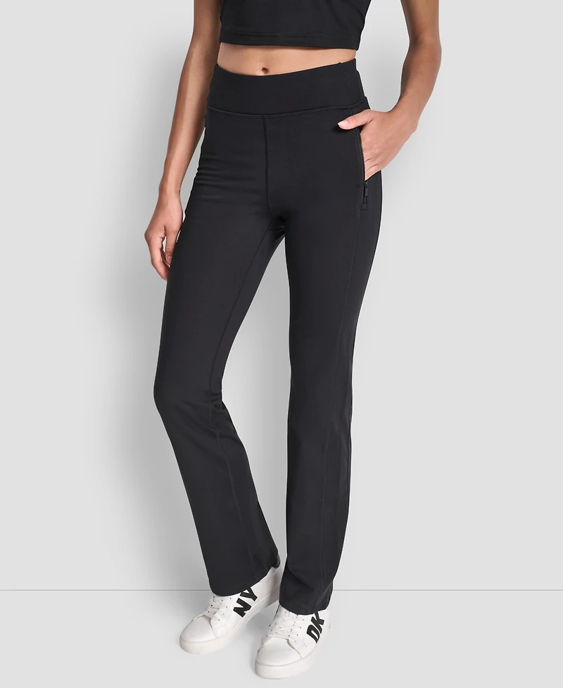 Dkny Women's High Waist Bootcut Pants