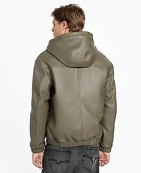 Guess Men's Hooded Full-Zip Jacket