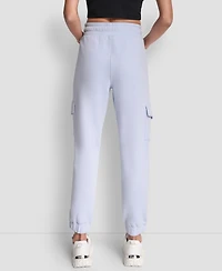 Dkny Sport Women's Studded-Logo Cargo Joggers