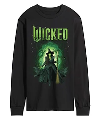 Airwaves Men's Wicked Part 2 Elphaba Forest Graphic Print Long-Sleeve T-Shirt