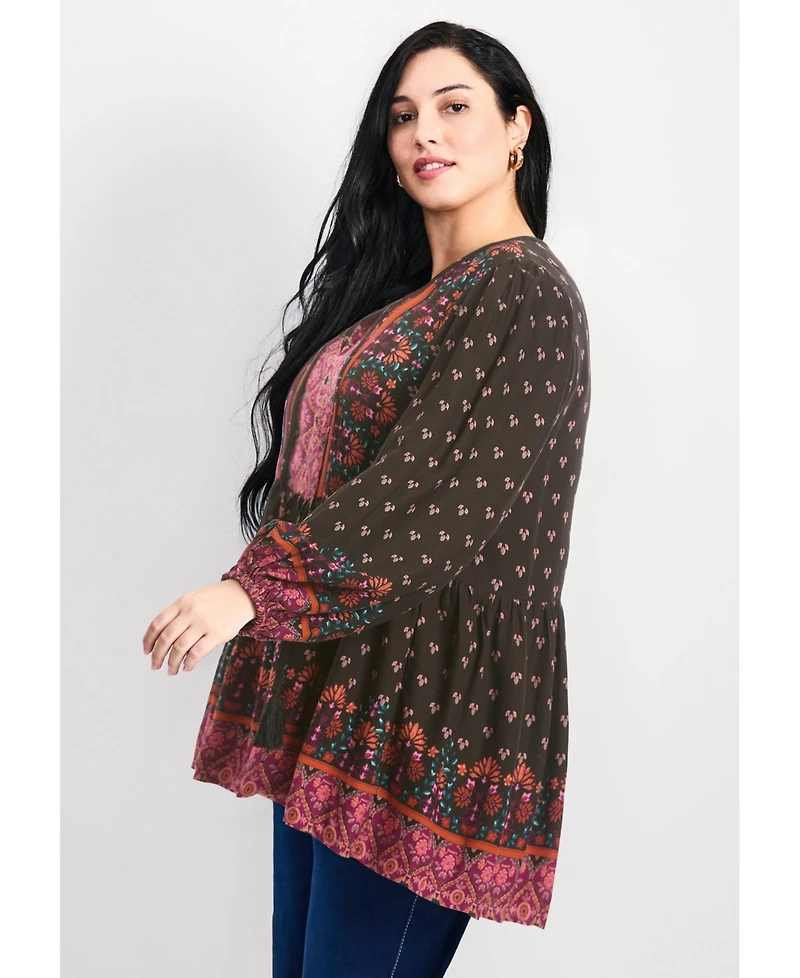Avenue Women's Cara Blouson Peasant Blouse