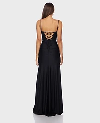 Alex & Sophia Women's V-Neck Maxi Dress