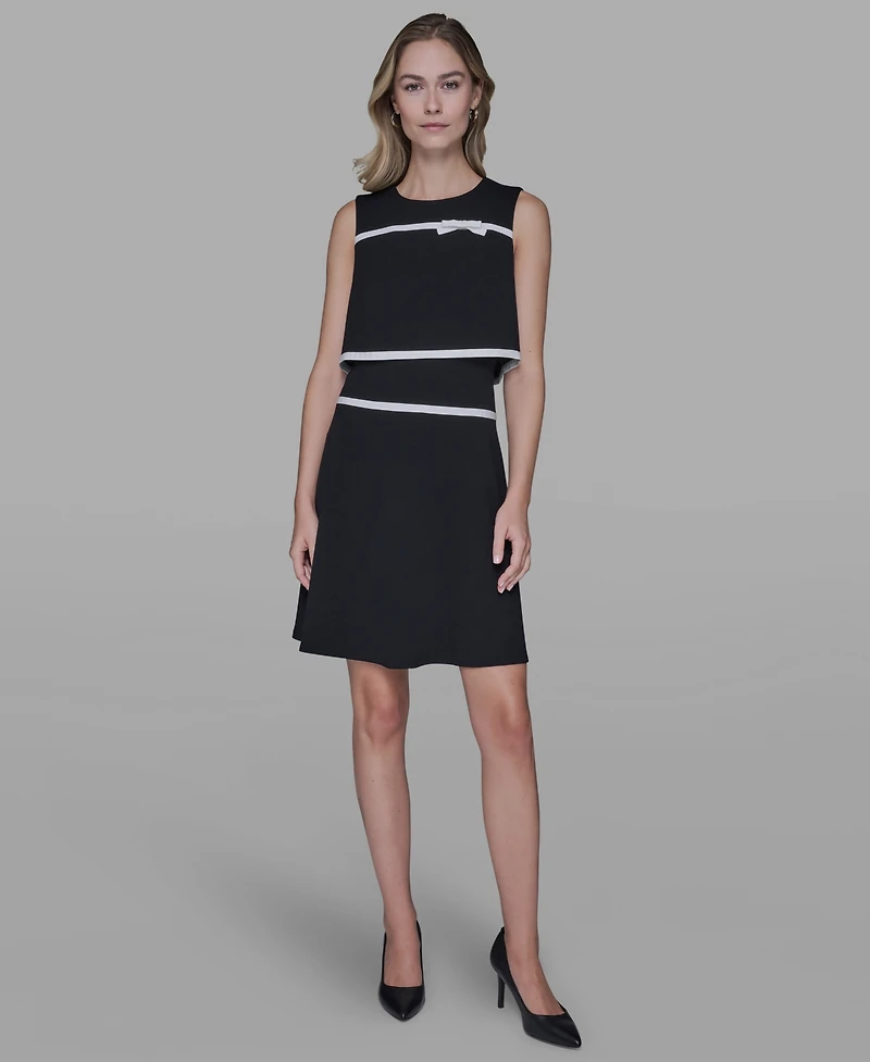 Karl Lagerfeld Paris Women's Crewneck Dress