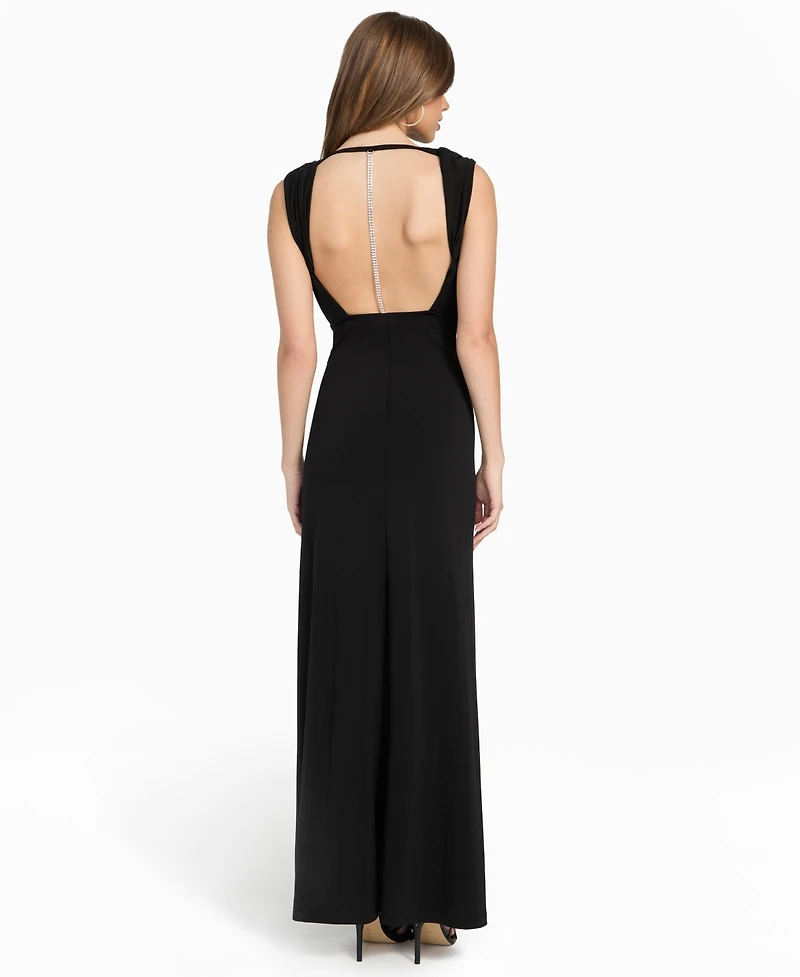 Guess Women's Boat Neck Maxi Dress