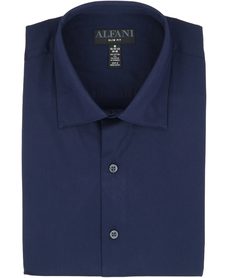 Alfani Men's Solid Slim-Fit Dress Shirt, Macy's Exclusive