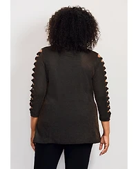 Avenue Women's Glam Sleeve Detail Tunic