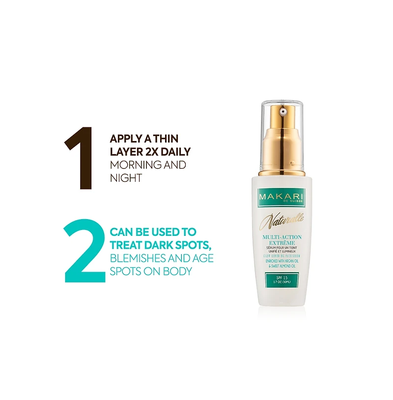 Naturalle Multi-Action Extreme Glow Revitalizing Face Serum - 1.7oz