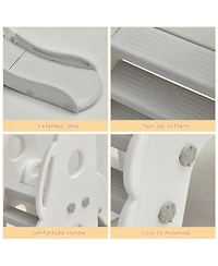 Skonyon 6 in 1 Toddler Slide and Swing Set with Ball Games