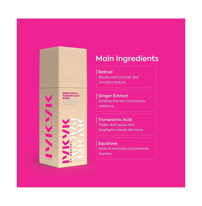 Makari Ginger Extract + Tranexamic Acid + Retinol Body Toning Cream