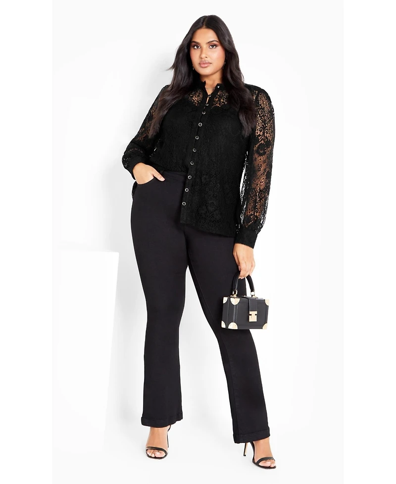 Avenue Women's Jade Lace Shirt