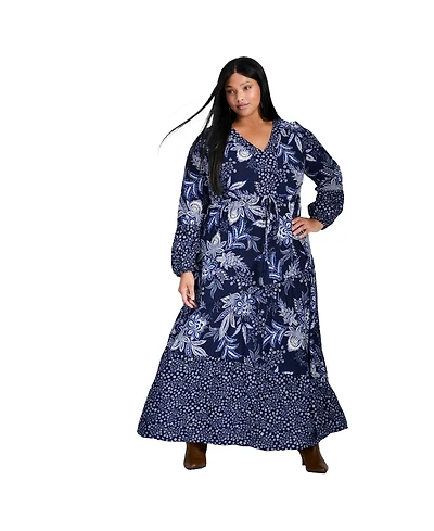 Avenue Women's Floral Falls Tiered Maxi Dress