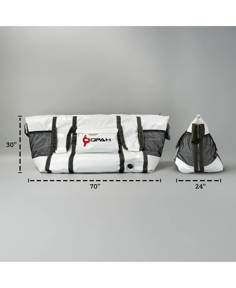 Opah Fathom 6 Insulated Fishing Cooler Bag, Offshore 70"Lx 24"W x 30"H, Leak Proof, Uv Resistant, Marine Grade Vinyl