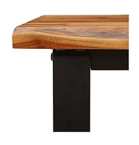 Bench with Live Edge 55.1" Solid Wood Acacia