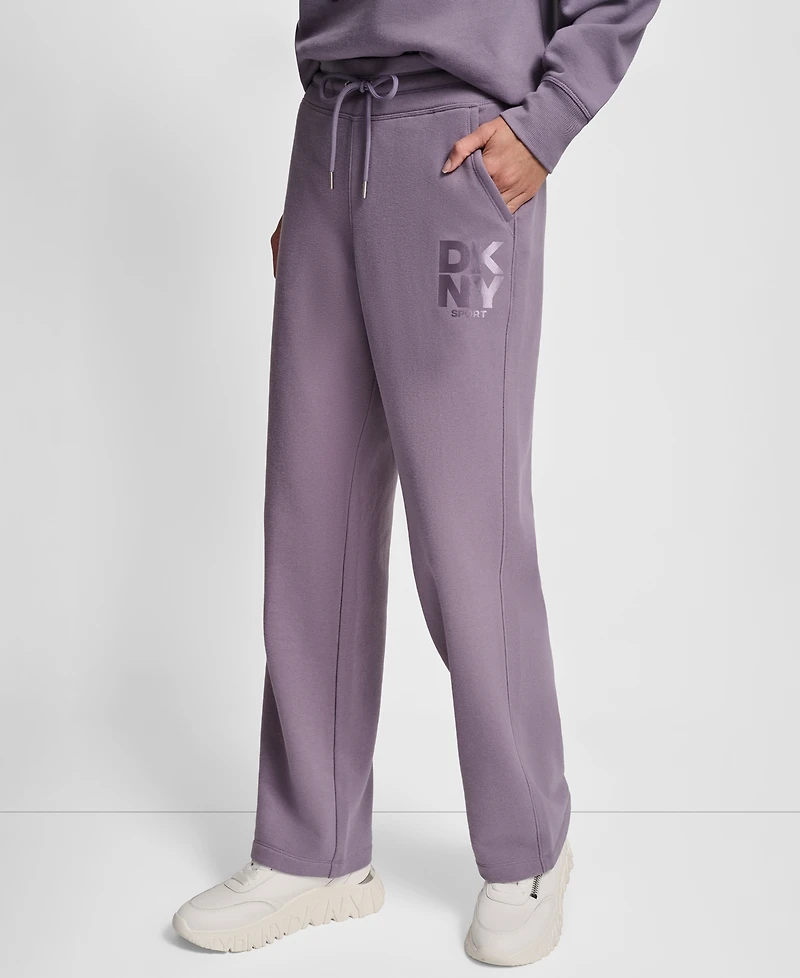 Dkny Women's Sport Stacked Transfer Logo Track Pants