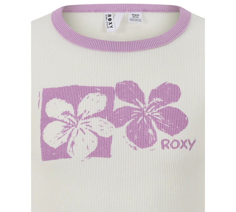 Roxy Girls 7-16 Paradise Ringer Short-Sleeve T-Shirt