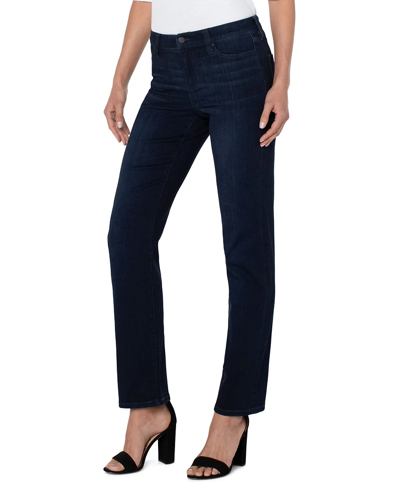 Liverpool Los Angeles Petite Kennedy Straight Leg Jeans