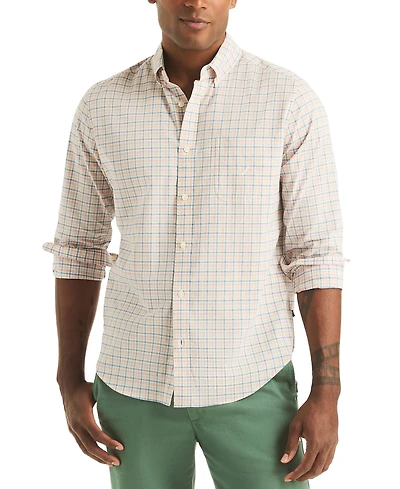 Nautica Men's Plaid Long Sleeve Shirt