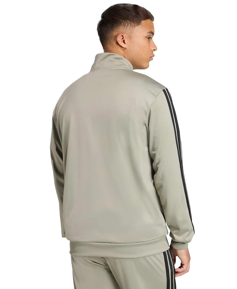 adidas Men's 3 Stripes Tricot Regular Track Top