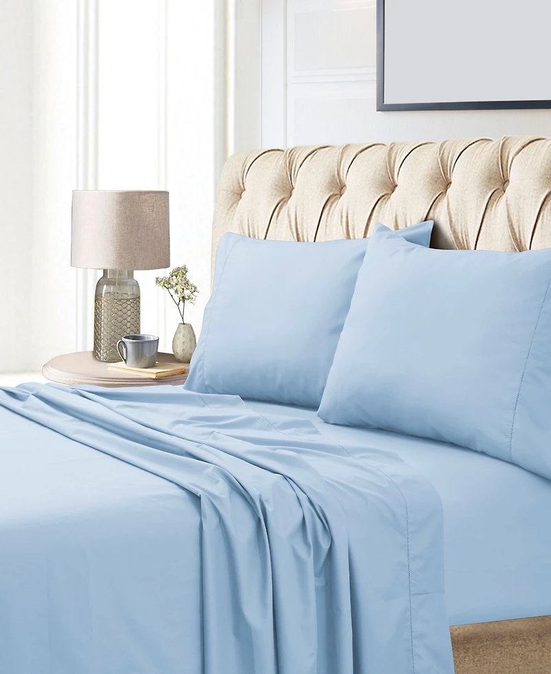 Tribeca Living Egyptian Cotton Sateen 800 Thread Count Extra Deep Pocket Cal King Sheet Set