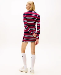 Tommy Jeans Women's Striped Mini Polo Dress