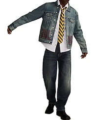 Lucky Brand Men's Guns N Roses Fallen Denim Trucker Jacket