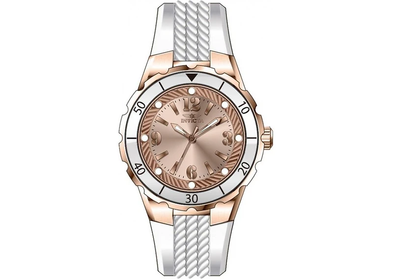 Invicta Women's 48853 Angel Quartz PC21 Rose Gold Dial Watch
